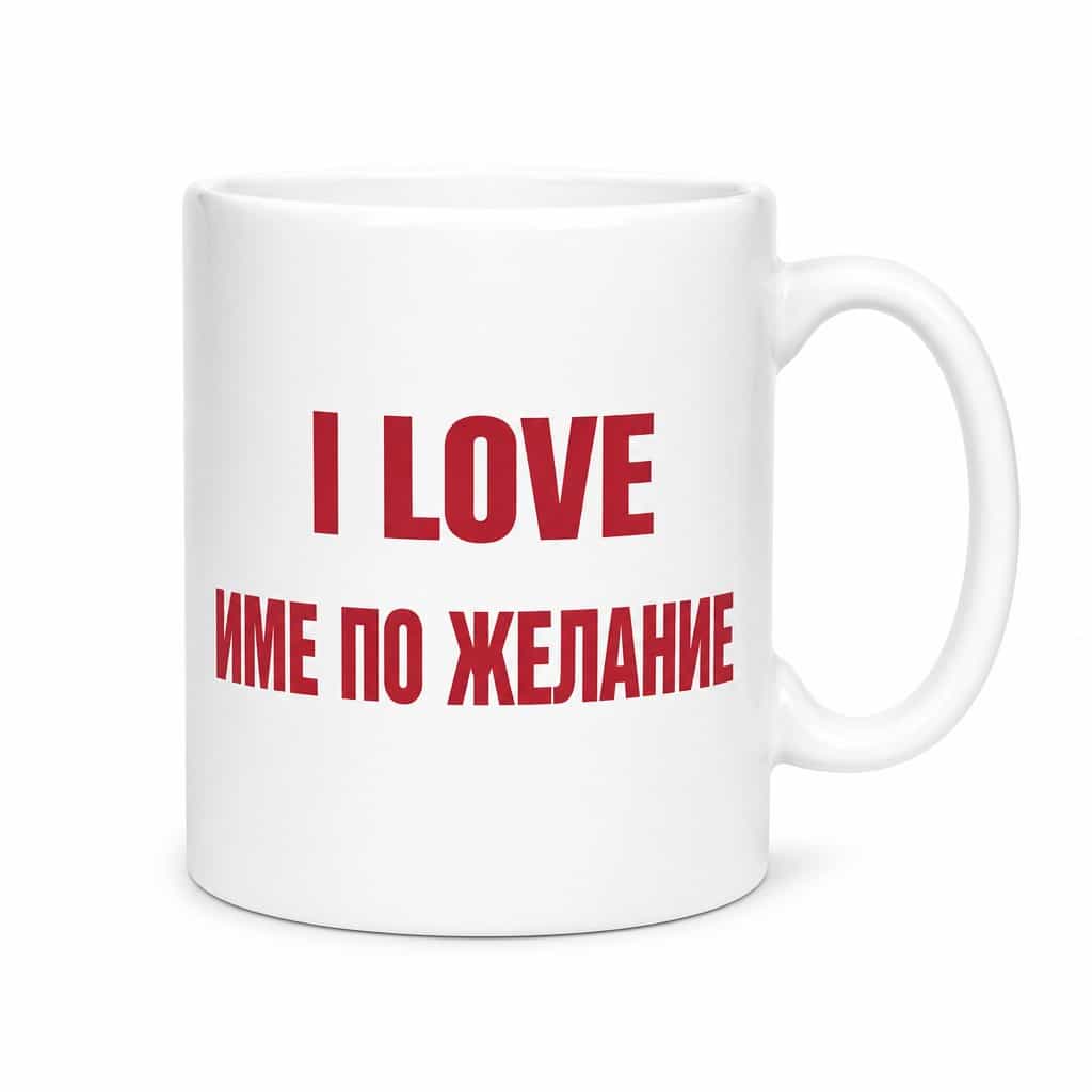 Смешна чаша любов с име