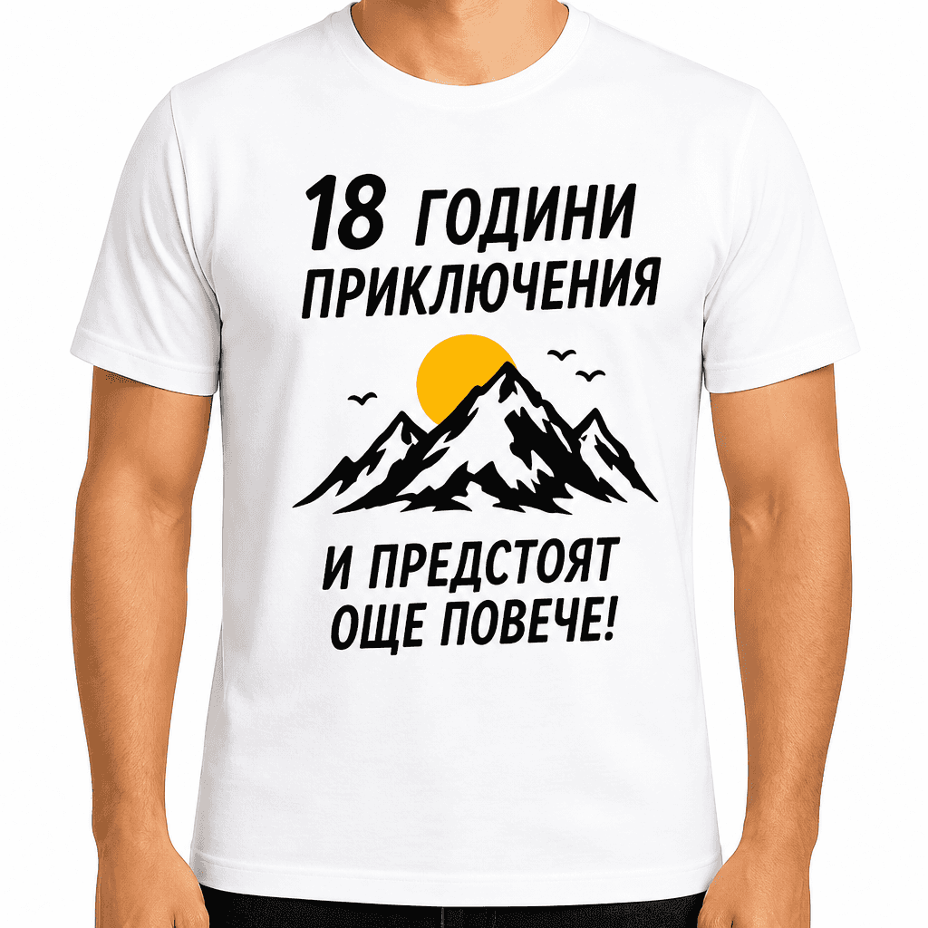 Тениска за 18 години – 18 години приключения и предстоят още повече!