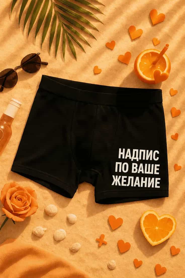 Смешни боксерки надпис по желание - НАДПИС