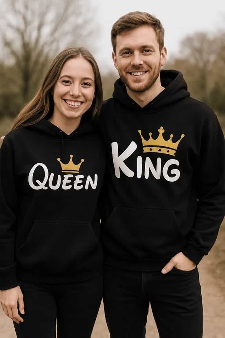 Пуловер крал и кралица комплект QUEEN KING