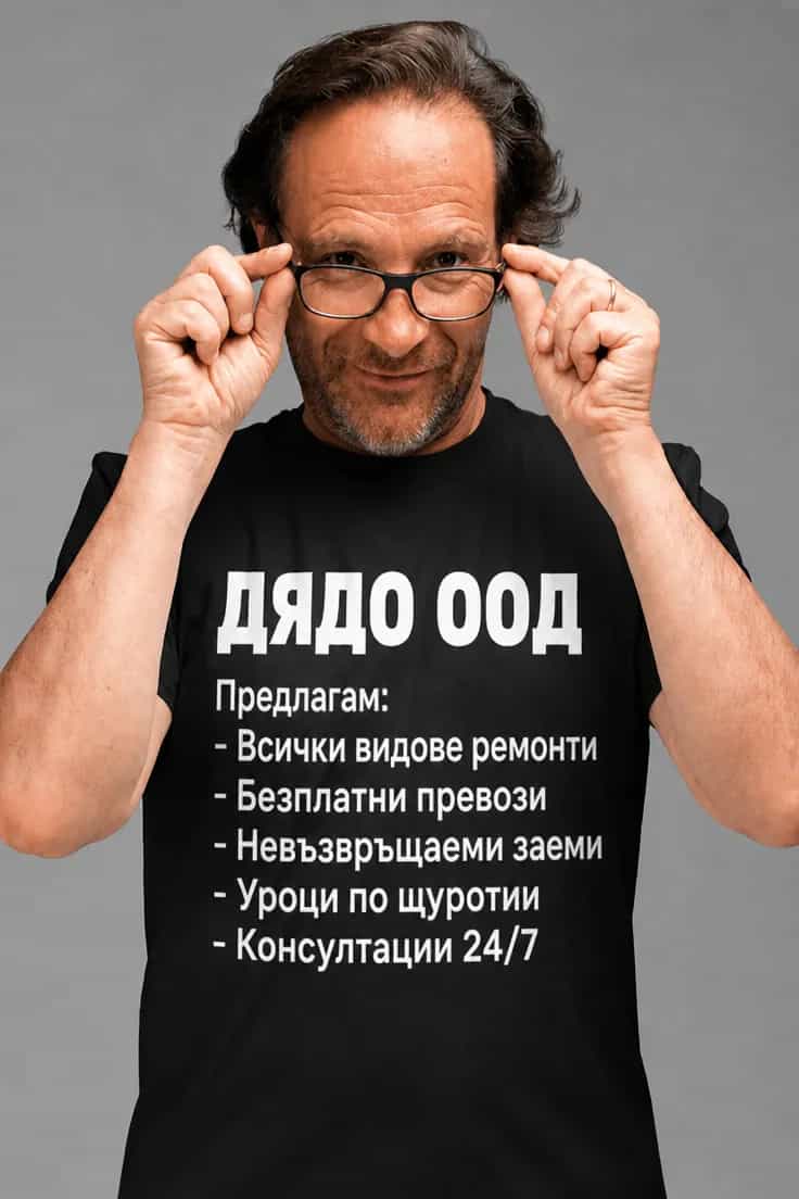 Смешна тениска дядо ООД - ДЯДО ООД