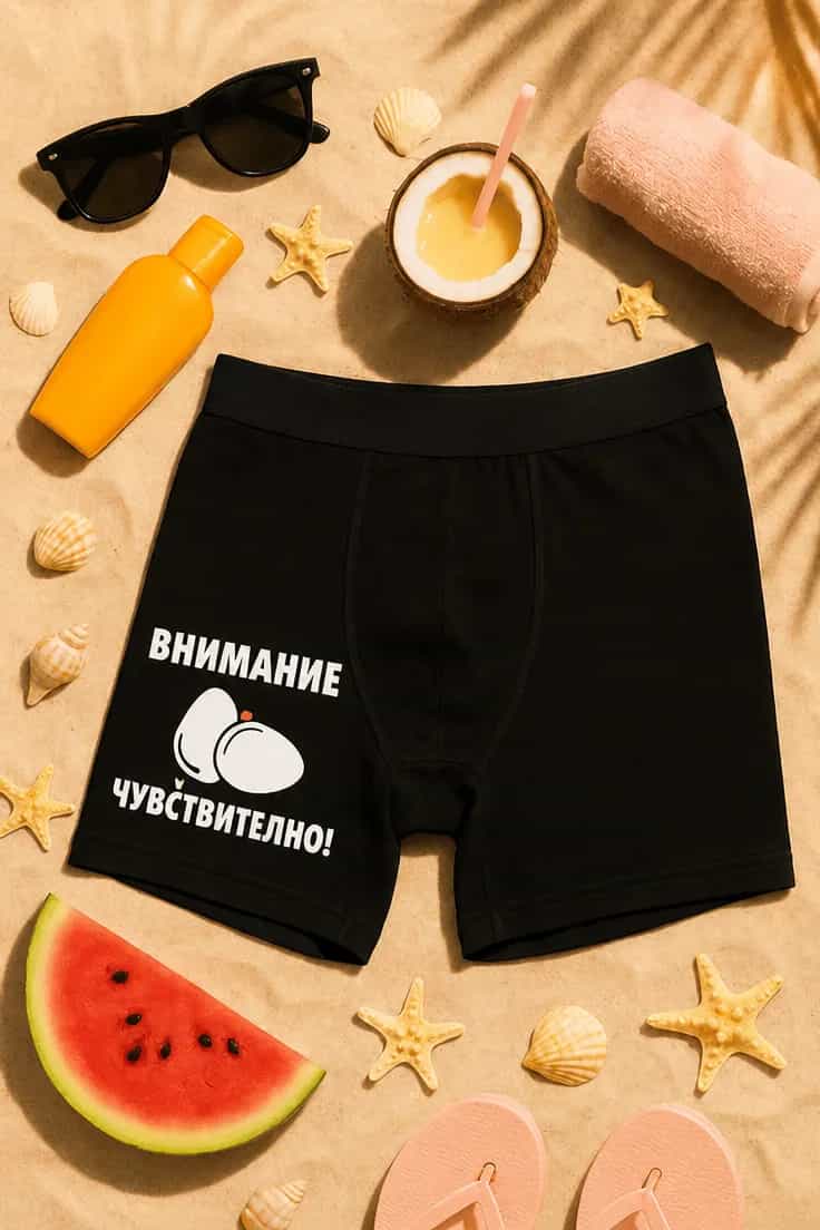 Смешни боксерки Внимание чувствително | ВНИМАНИЕ
