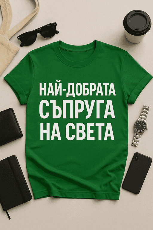 Тениска „Най-добрата съпруга на света“
