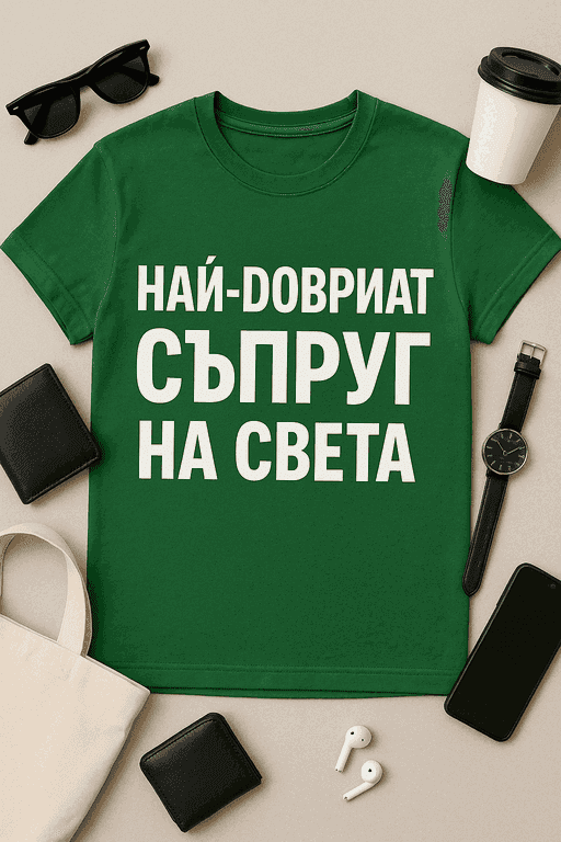 Тениска „Най-добрият съпруг на света“