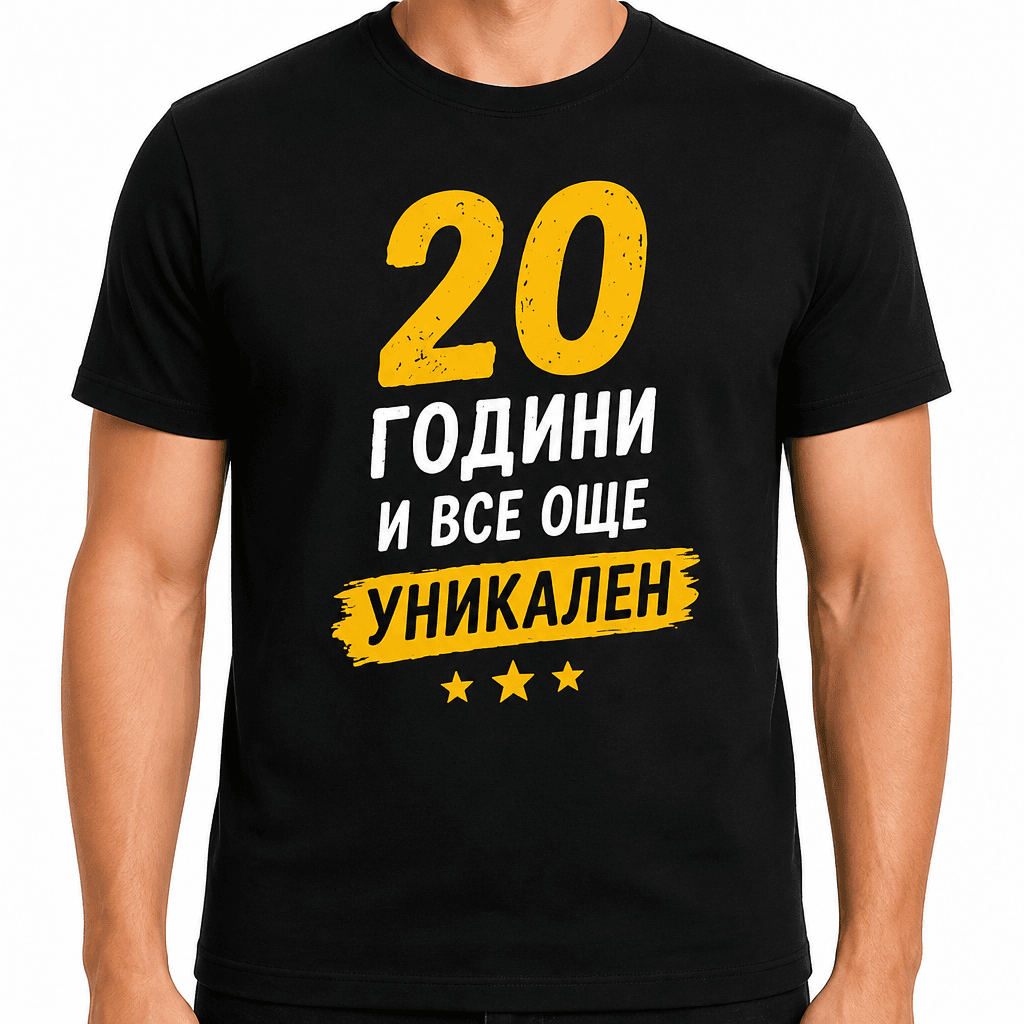 Тениска за 20 години – 20 години и все още уникален