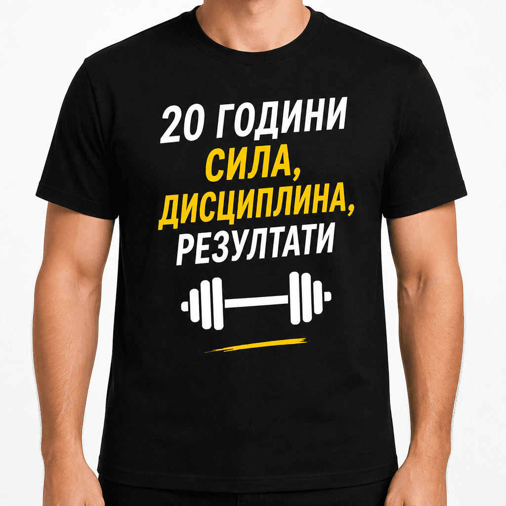 Тениска за 20 години – 20 години сила, дисциплина, резултати