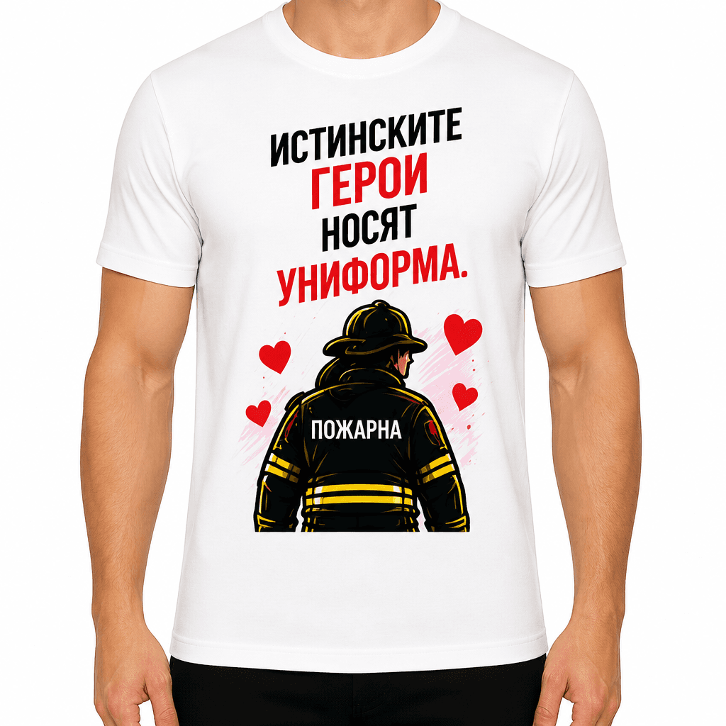 Тениска пожарникар – Истинските герои носят униформа.