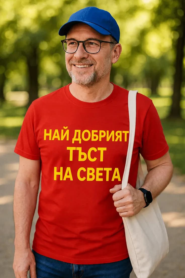 Смешна тениска най добрият тъст – НАЙ ДОБРИЯТ