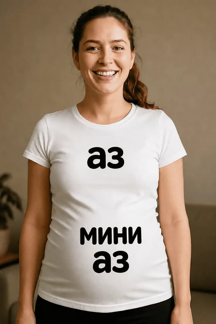 Тениска за бременни аз мини аз | аз мини аз