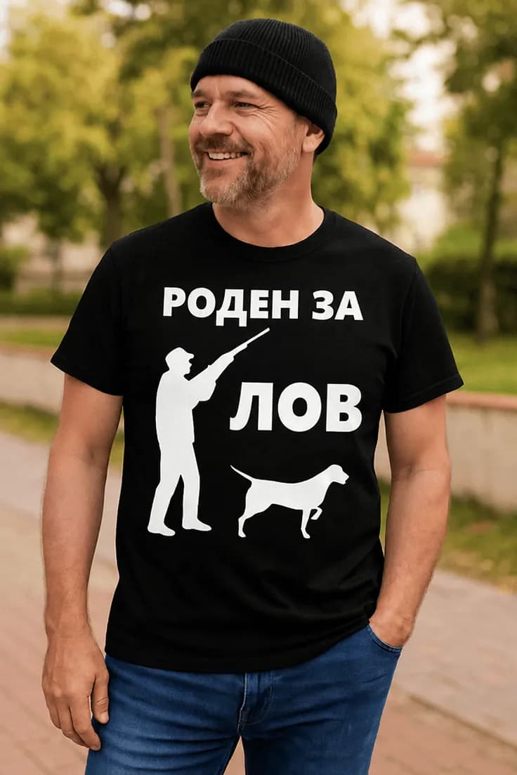 Тениска роден за лов с еленов рог