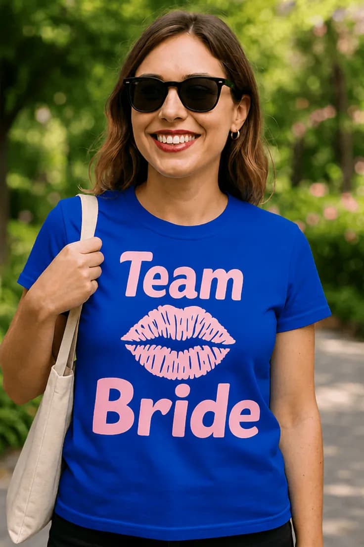 Смешна тениска Отбор булка – Team Bride