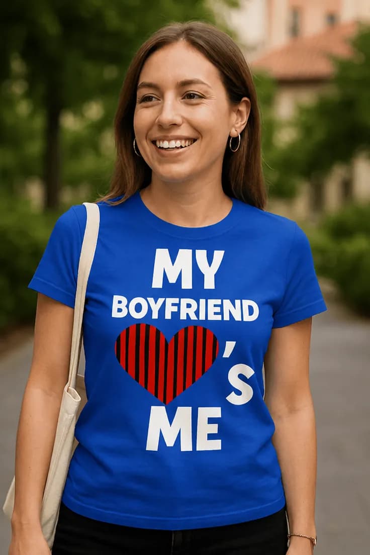 Смешна тениска гаджето ме обича | MY BOYFRIEND ME S