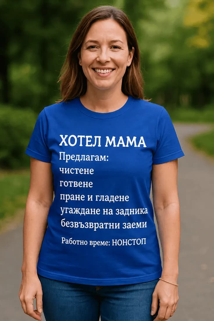 Смешна тениска хотел мама - ХОТЕЛ МАМА