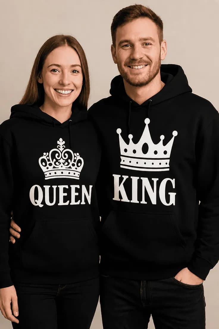 Пуловер крал и кралица – QUEEN KING