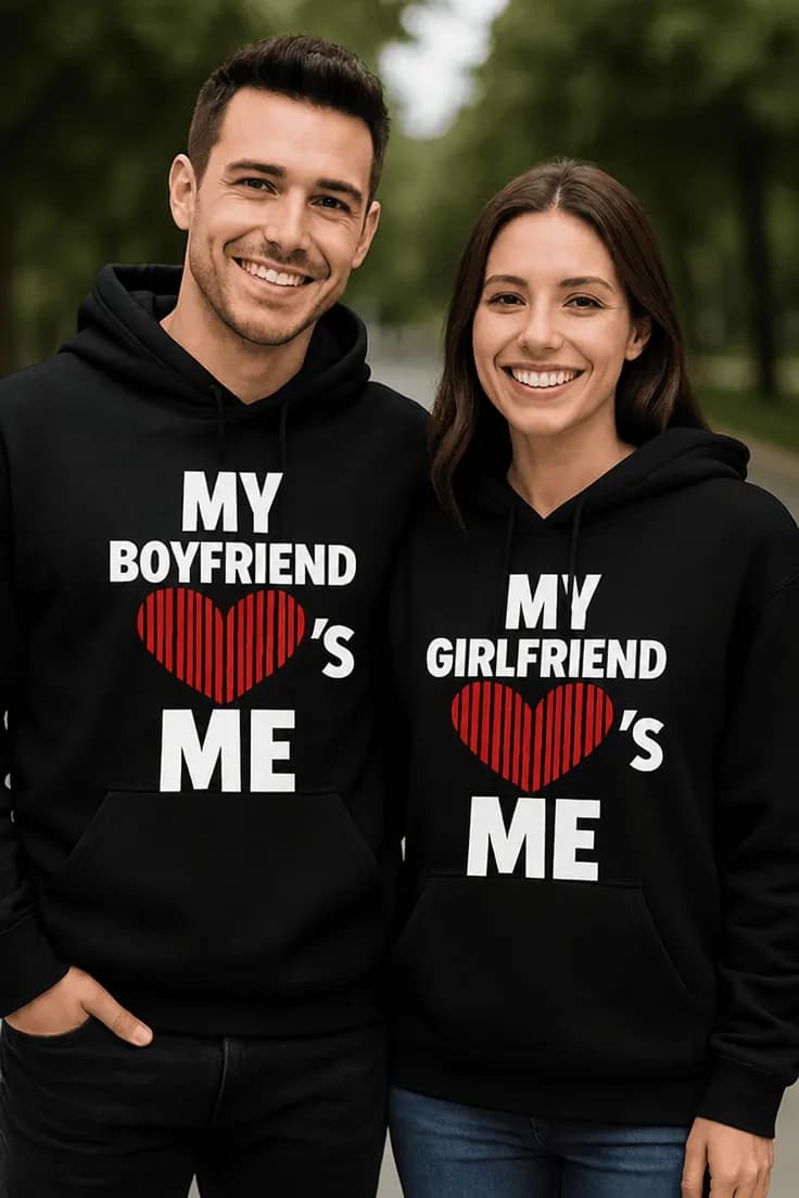 Пуловер my boyfriend me my girlfriend me