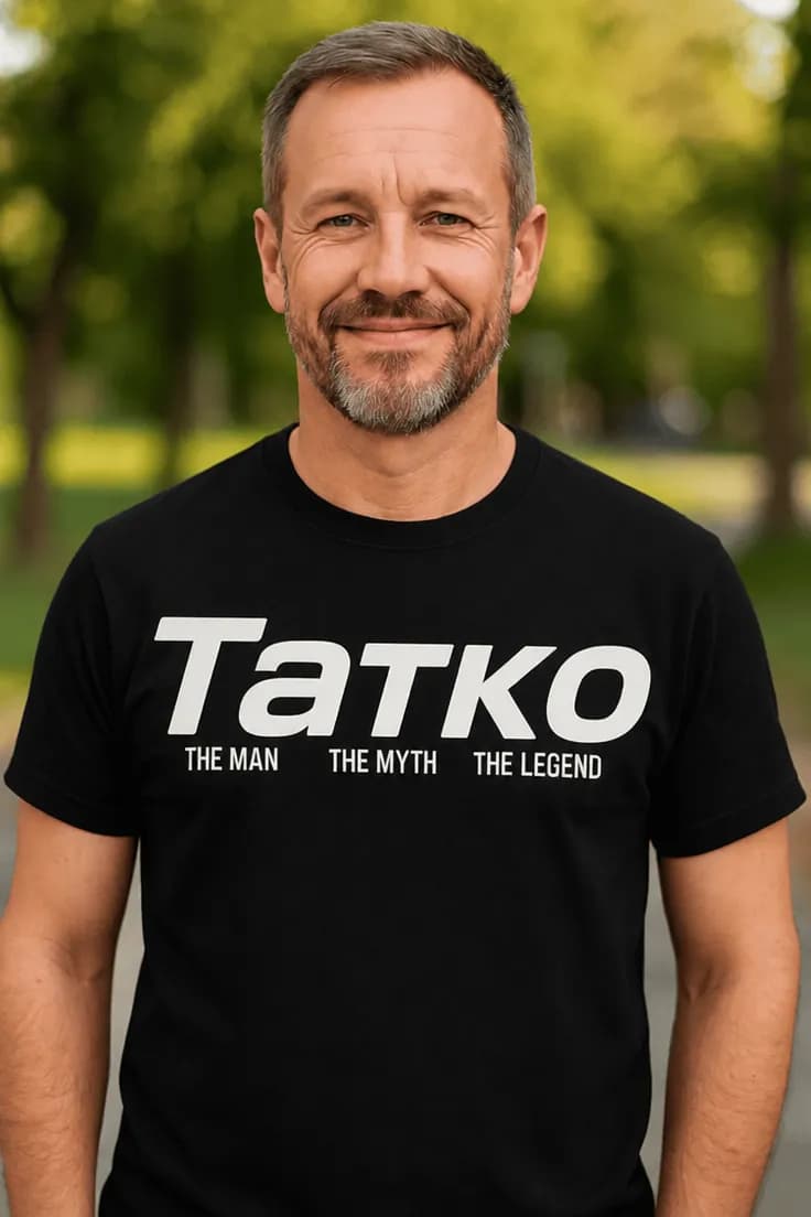 Смешна тениска татко легенда – Татко THE MAN