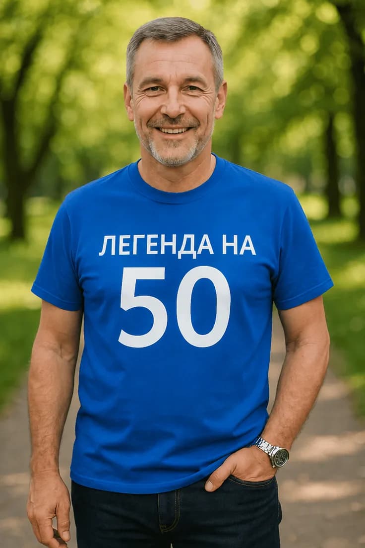 Смешна тениска легенда на 50 – ЛЕГЕНДА НА 50