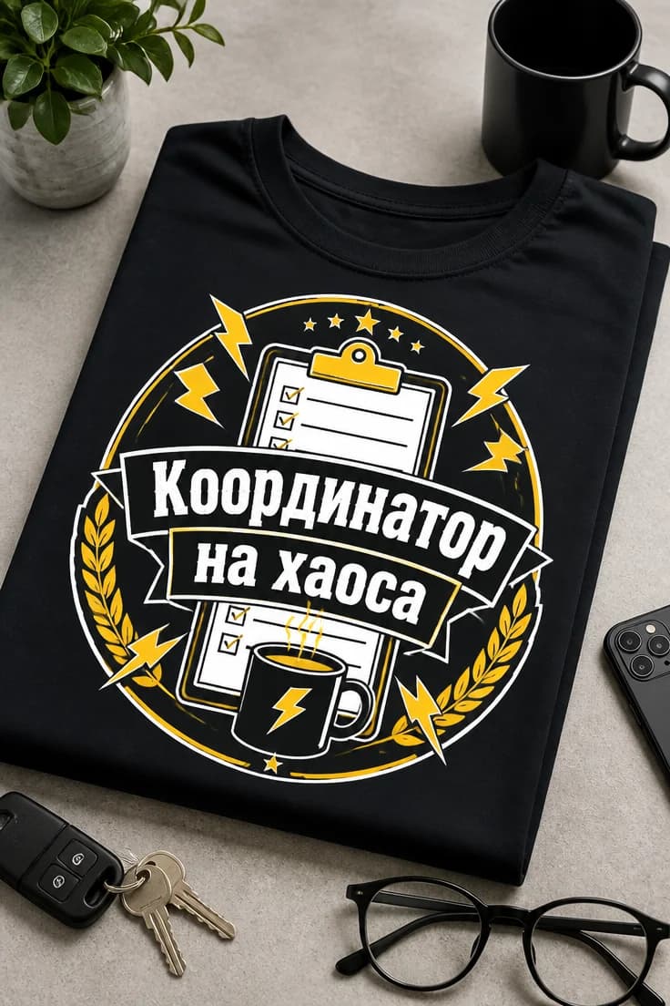 Тениска „Координатор на хаоса“