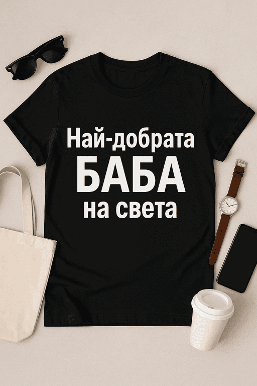 Тениска „Най-добрата баба на света“
