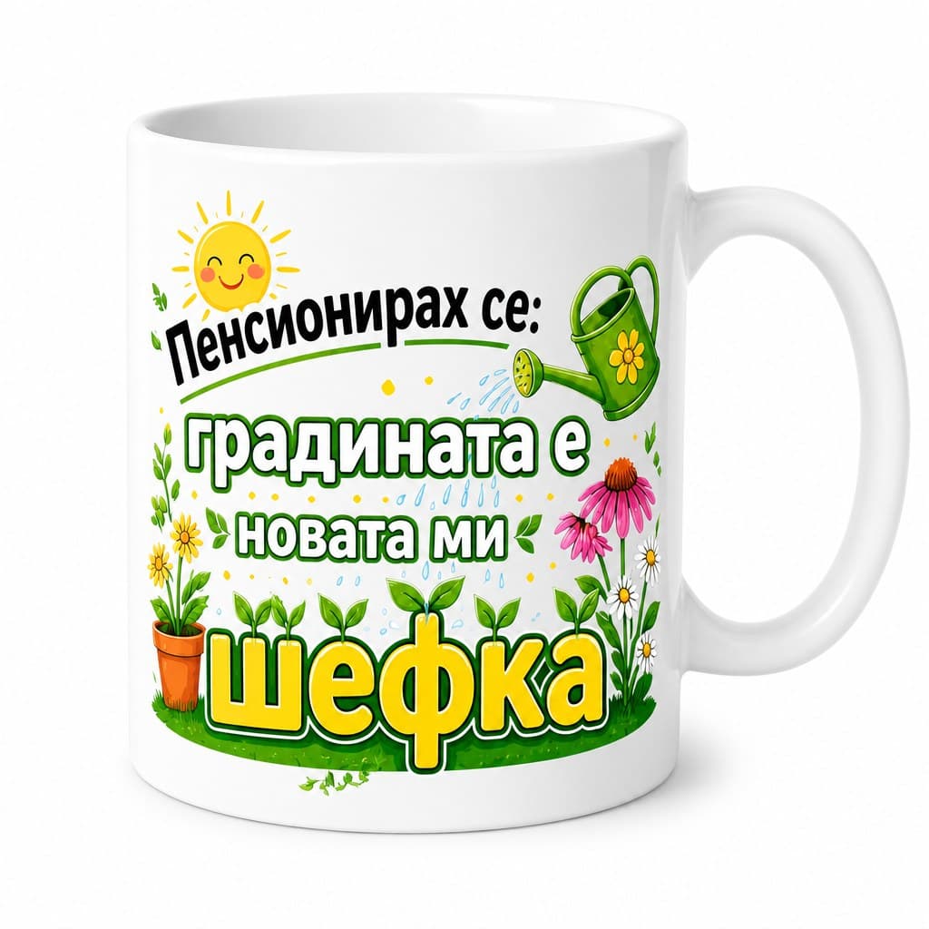 Чаша Пенсионирах се: градината е новата ми шефка