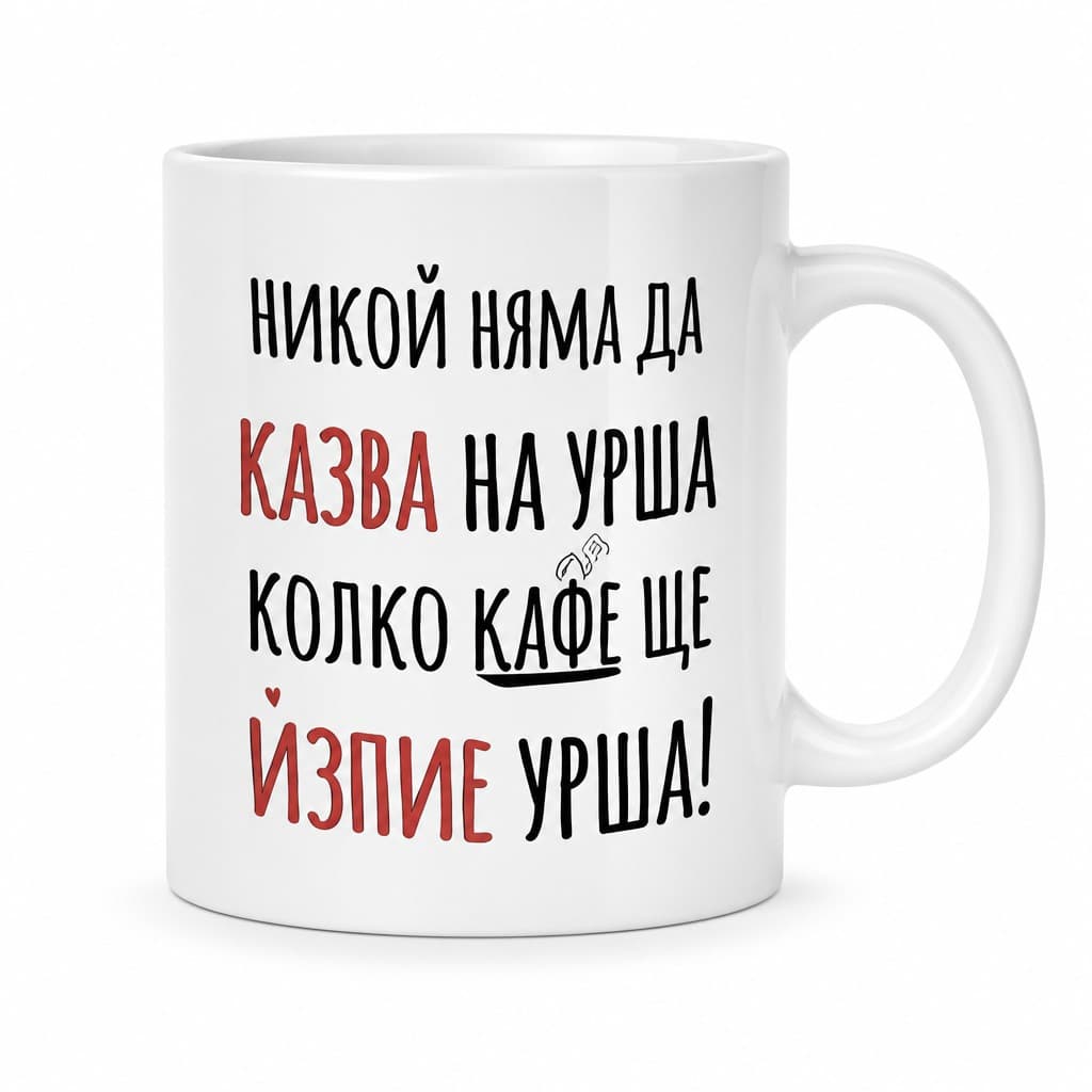 Смешна чаша никой няма да казва с име