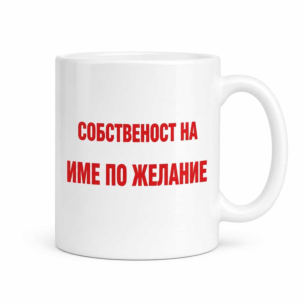 Смешна чаша собственост с име | PROPERTY OF