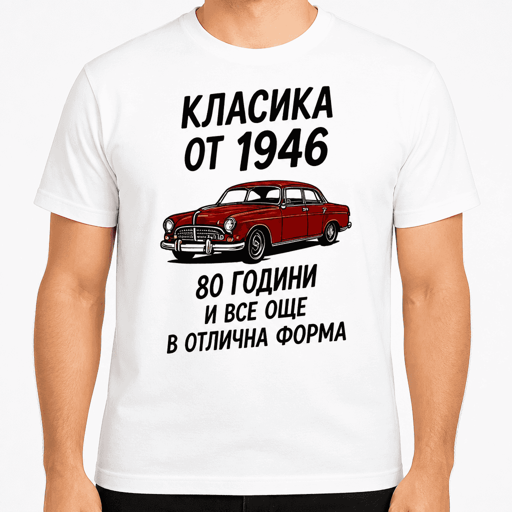 Тениска за 80 години – Класика от 1946 80 години и все още в отлична форма