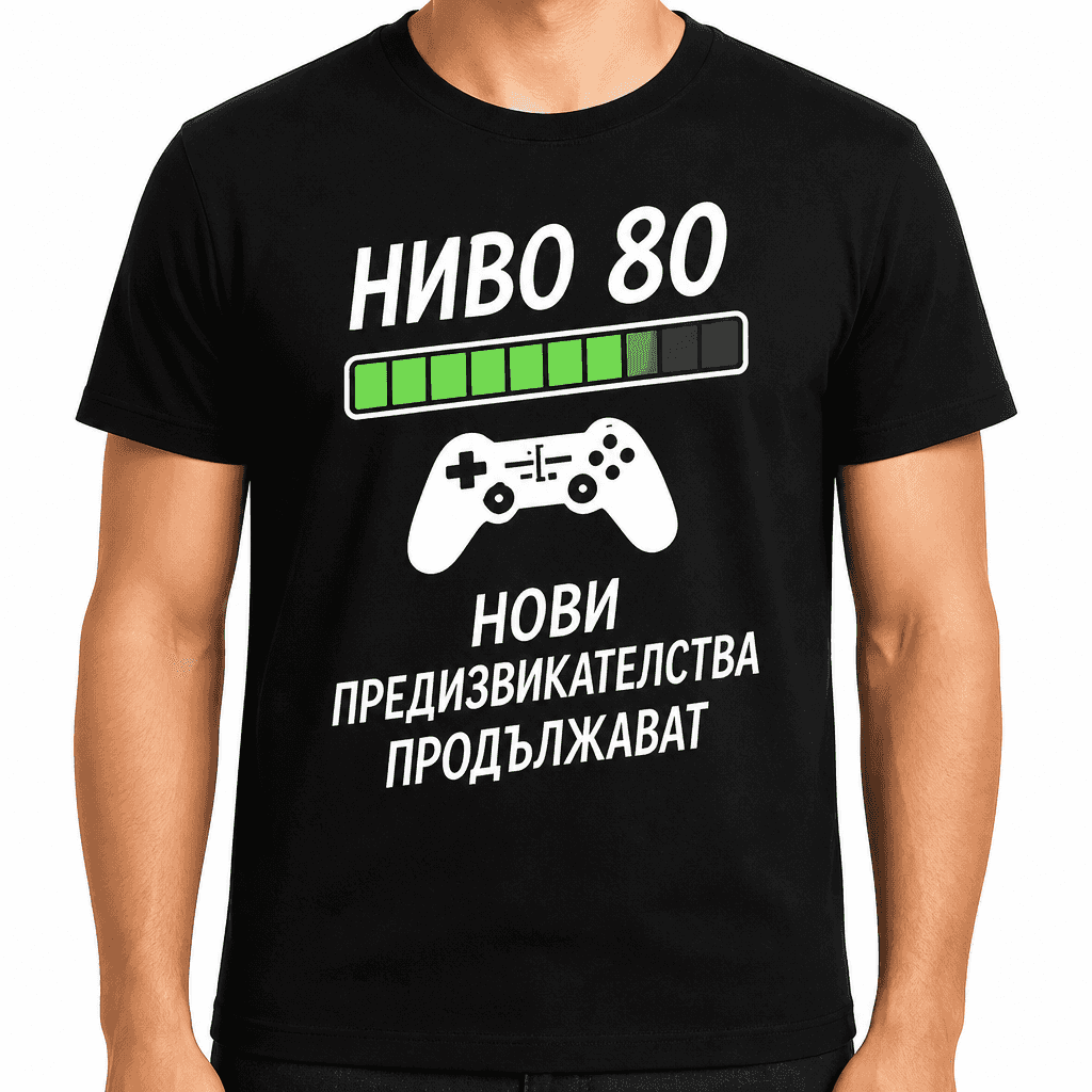 Тениска за 80 години – Ниво 80 нови предизвикателства продължават