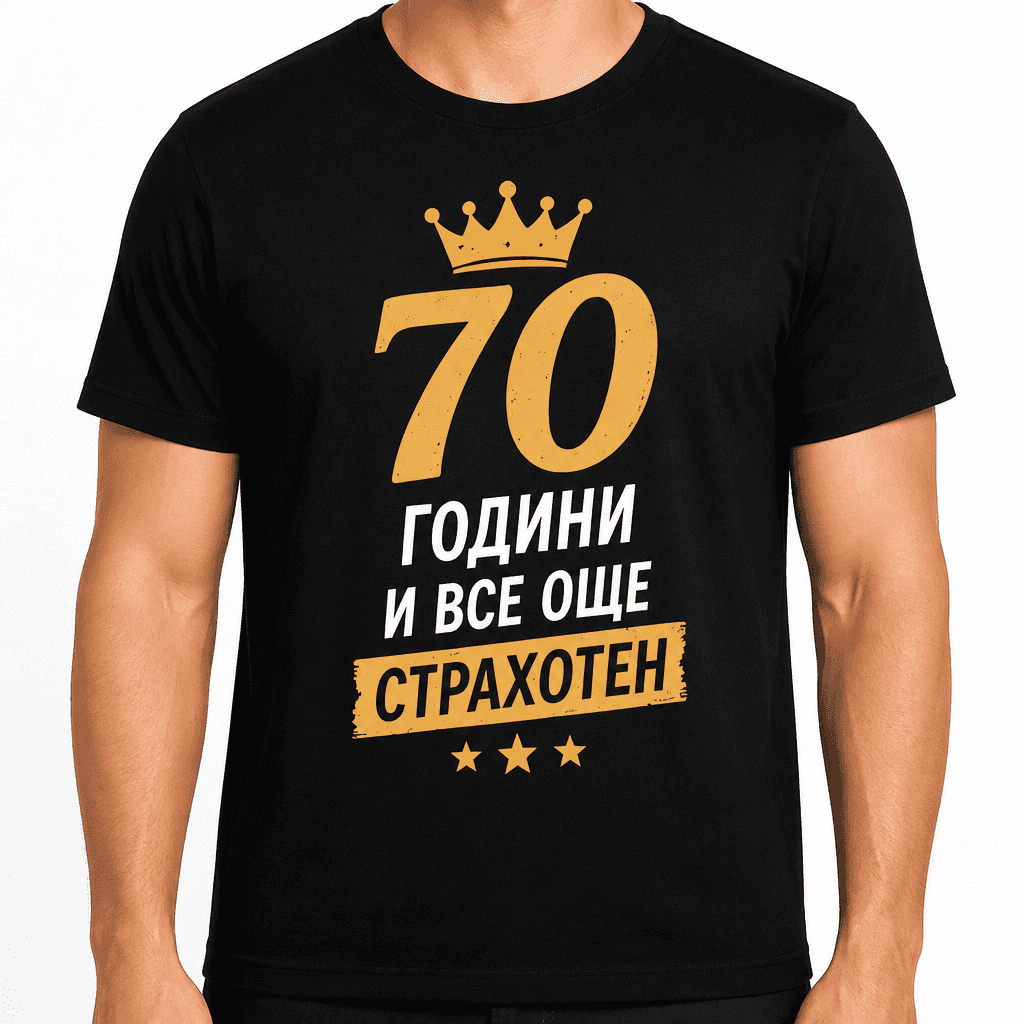 Тениска за 70 години – 70 години и все още страхотен