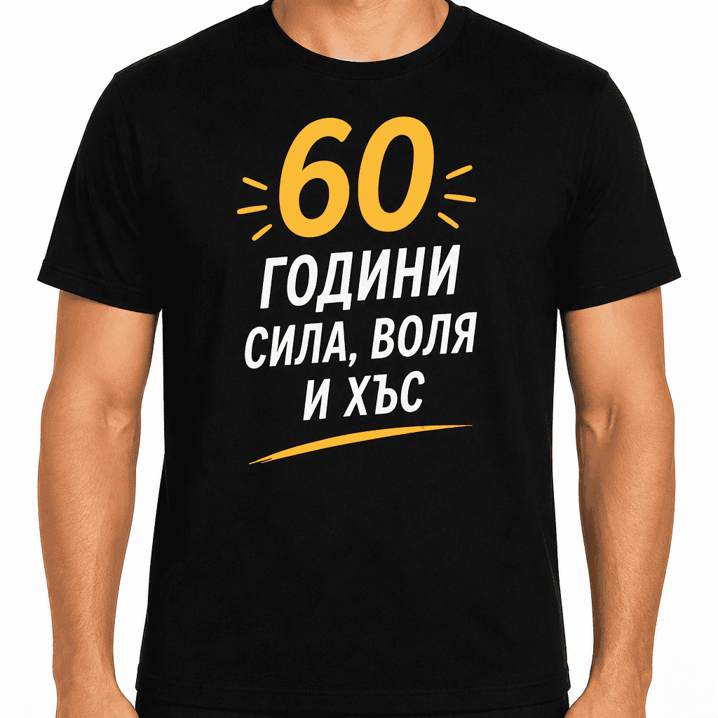 Тениска за 60 години – 60 години сила, воля и хъс