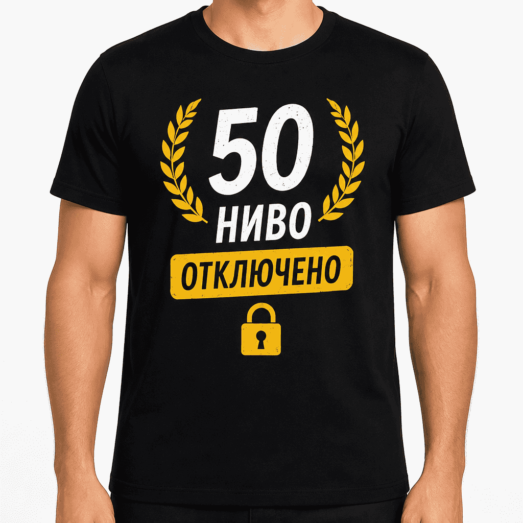 Тениска за 50 години – 50 ниво отключено