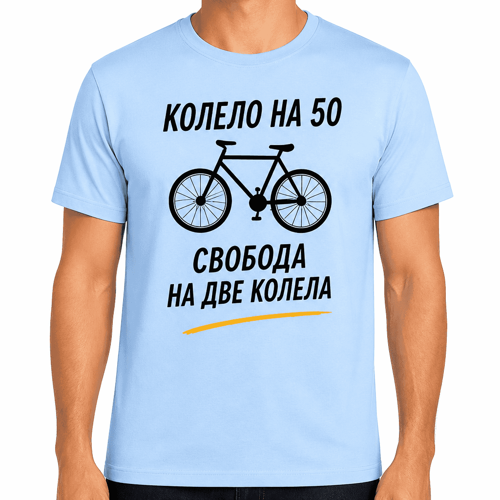 Тениска за 50 години – Колело на 50 свобода на две колела