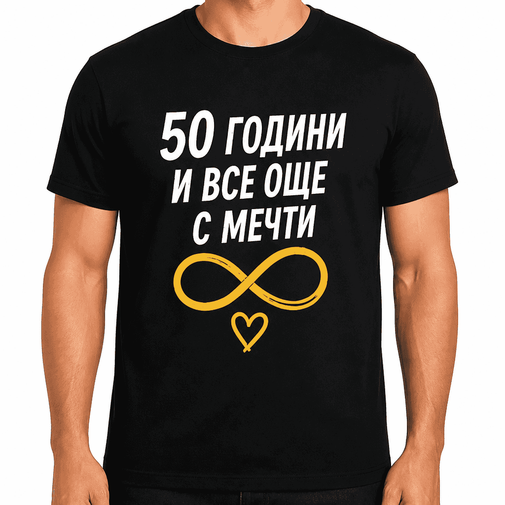 Тениска за 50 години – 50 години и все още с мечти
