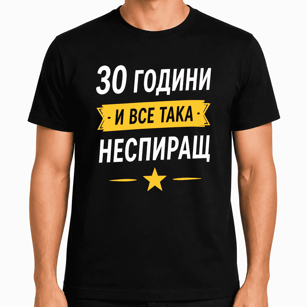 Тениска за 30 години – 30 години - и все така - неспиращ