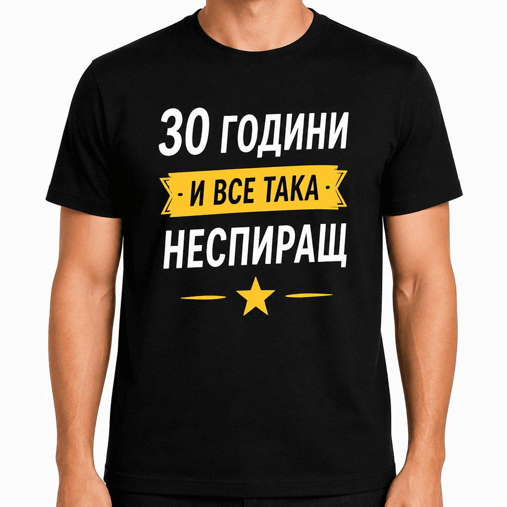 Тениска за 30 години – 30 години - и все така - неспиращ