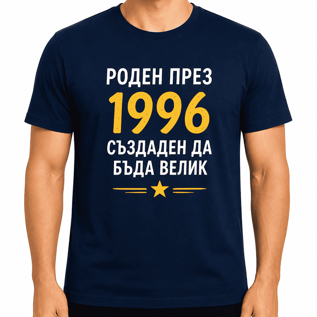 Тениска за 30 години – Роден през 1996 създаден да бъда велик