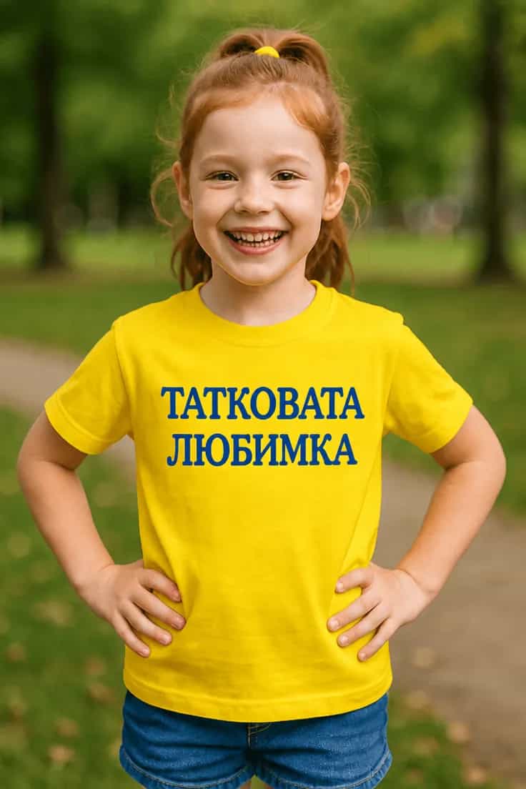 Детска тениска таткова любимка