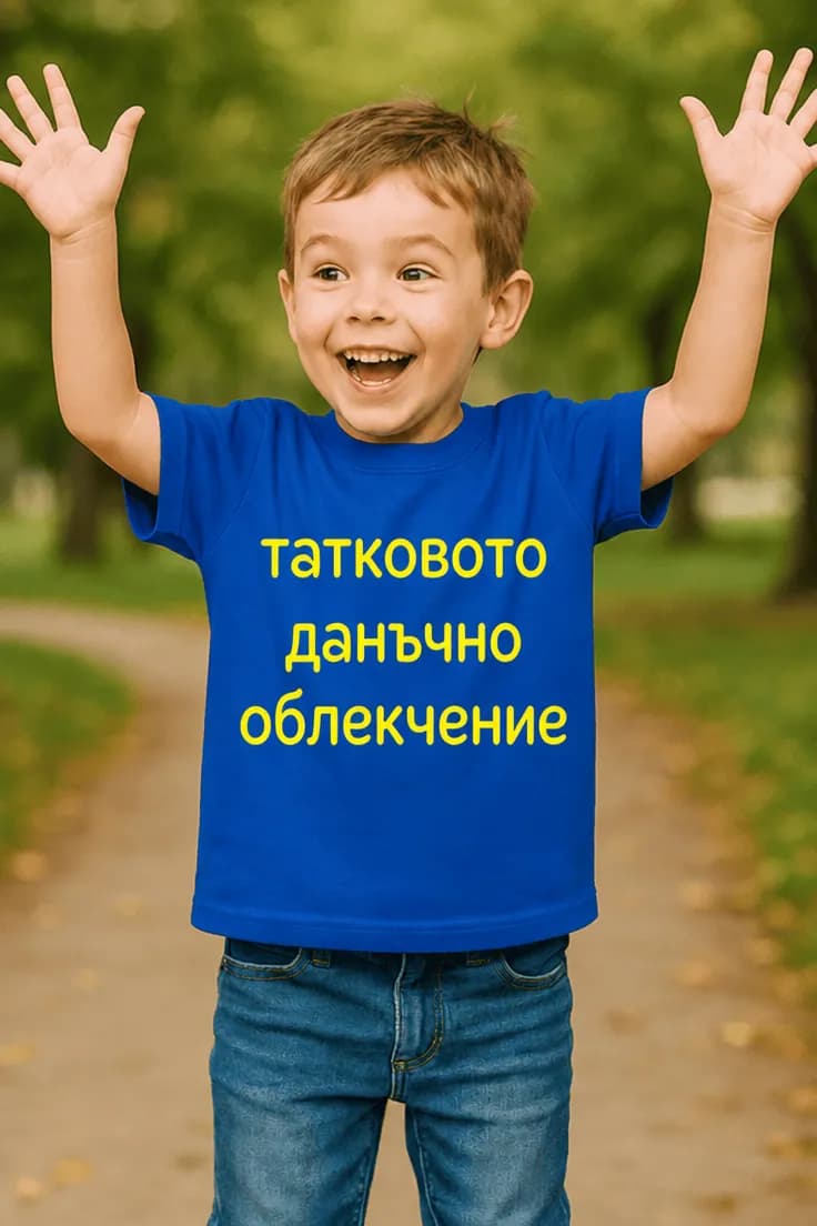Детска тениска татково данъчно облекчение