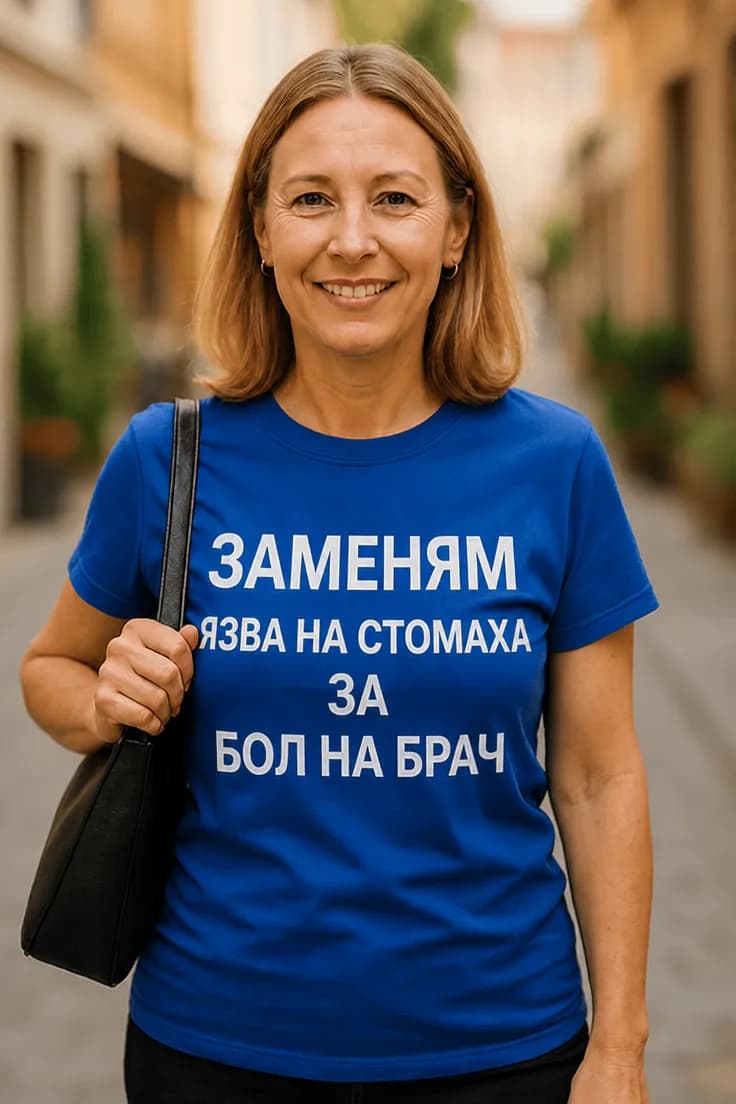 Смешна тениска язва за Бол на Брач – ЗАМЕНЯМ