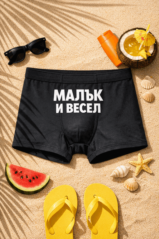Мъжки боксерки МАЛЪК И ВЕСЕЛ