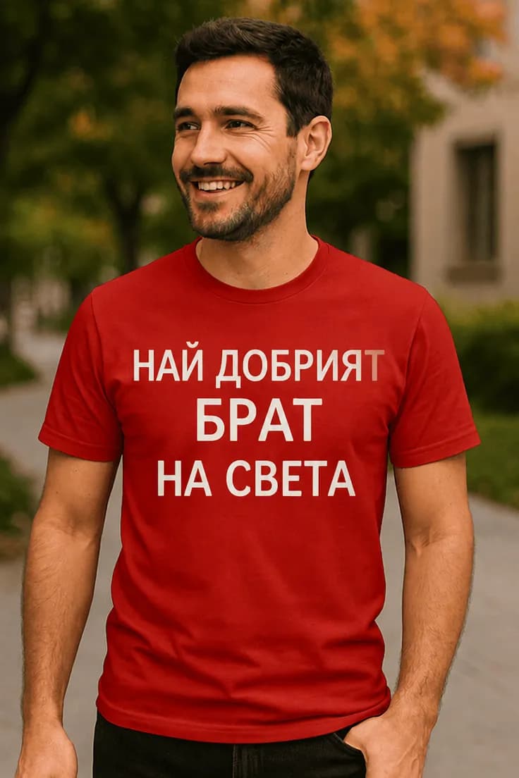 Смешна тениска най добрият брат | НАЙ ДОБРИЯТ БРАТ