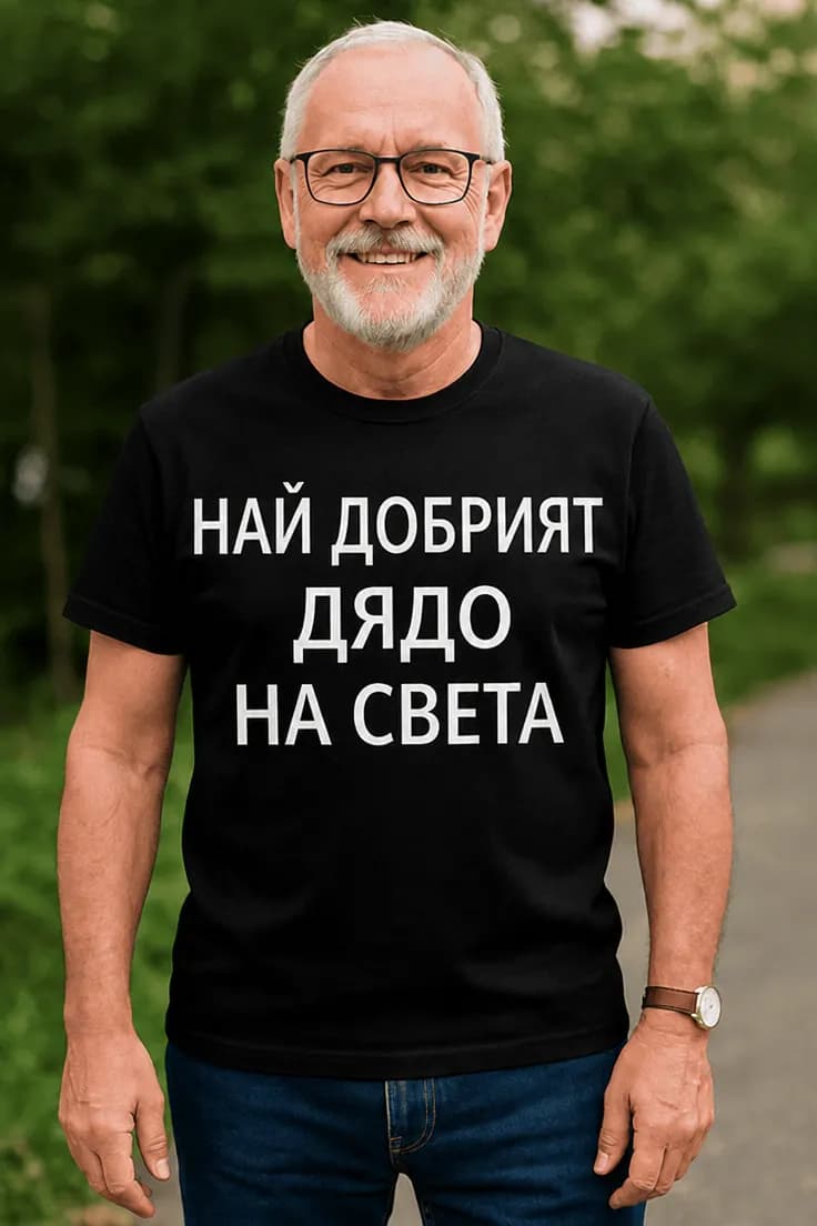 Смешна тениска най добрият дядо - НАЙ ДОБРИЯТ