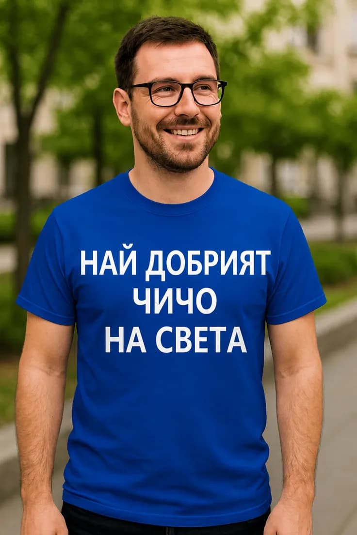 Смешна тениска най добрият чичо – НАЙ ДОБРИЯТ ЧИЧО