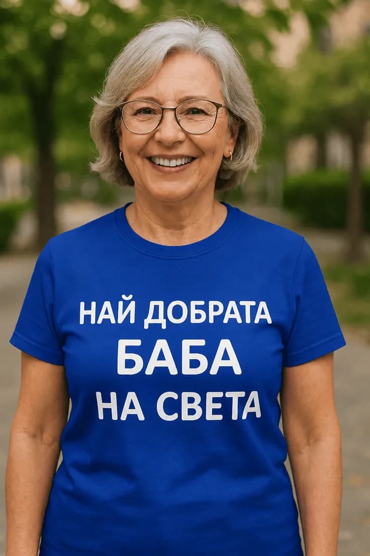 Смешна тениска най добрата баба на света