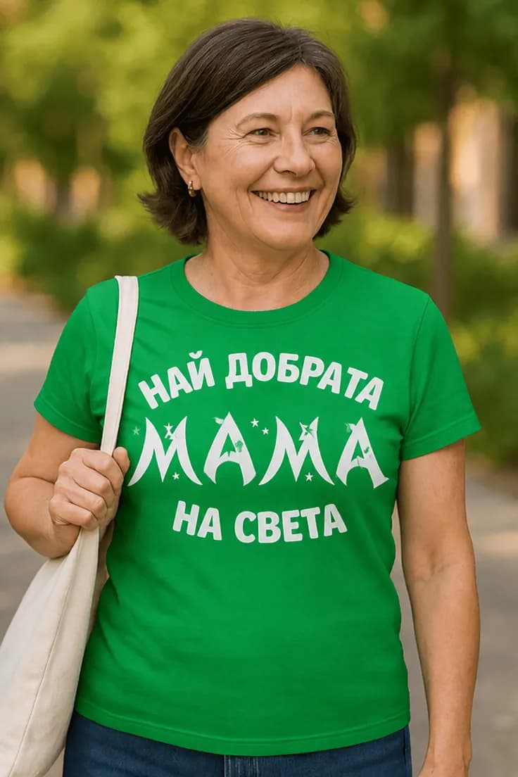 Смешна тениска най добрата мама – НАЙ ДОБРАТА