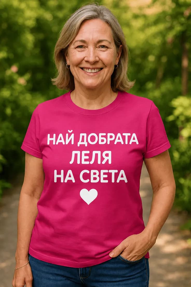Смешна тениска най добра леля – НАЙ ДОБРАТА ЛЕЛЯ