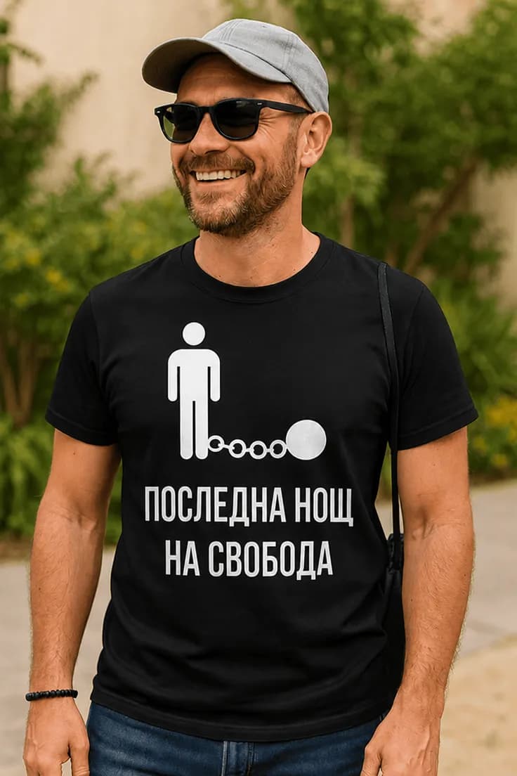 Смешна тениска последна нощ на свобода