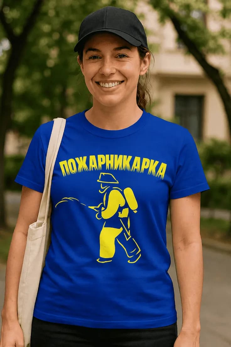 Смешна тениска пожарникарка - ПОЖАРНИКАРКА