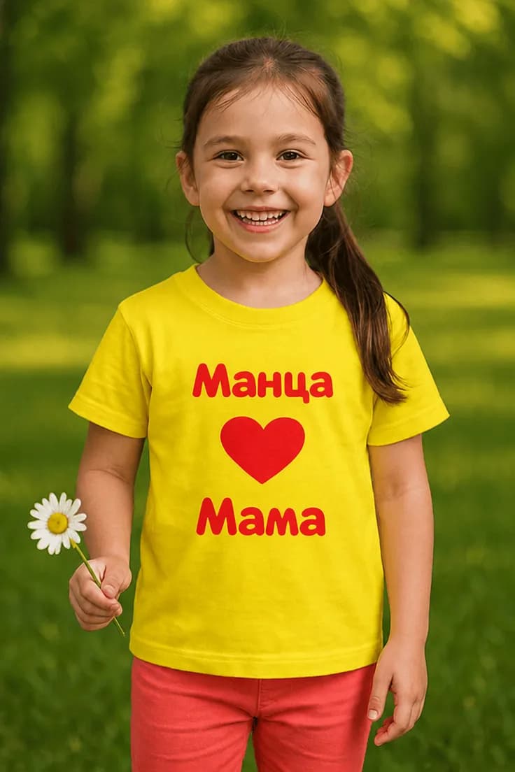 Детска тениска мама с име Манца Мама
