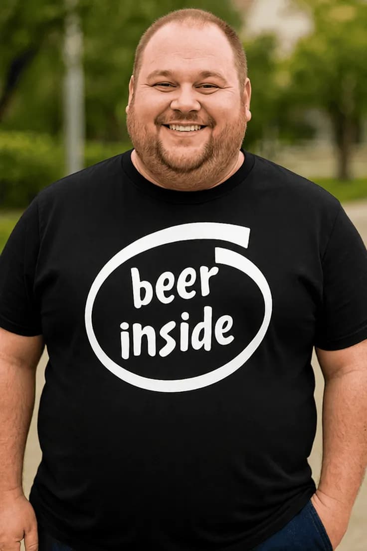 Смешна тениска бира вътре – beer inside